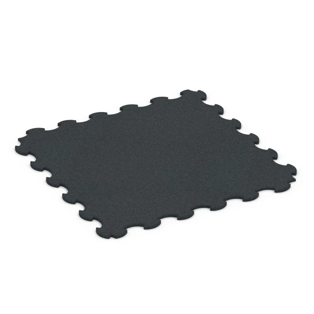Fitness Beskyttelsesmåtte von WARCO im Farbdesign Antracit mit den Abmessungen 102,5 x 102,5 x 1,5 cm | 1,05 m². Produktfoto von Artikel 6376 in der Aufsicht von schräg vorne.