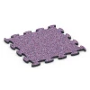 Legemåtte gummifliser von WARCO im Farbdesign Lavendel mit den Abmessungen 44,6 x 44,6 x 1,8 cm. Produktfoto von Artikel 6756 in der Aufsicht von schräg vorne.