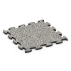 Fitness Active gulvflise von WARCO im Farbdesign Grå granit mit den Abmessungen 44,6 x 44,6 x 1,8 cm. Produktfoto von Artikel 6824 in der Aufsicht von schräg vorne.