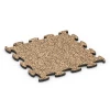 Altanfliser i gummi von WARCO im Farbdesign Terrakotta mit den Abmessungen 44,6 x 44,6 x 1,8 cm. Produktfoto von Artikel 6790 in der Aufsicht von schräg vorne.