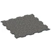 Messegulv klikflise von WARCO im Farbdesign Mørkegrå granit mit den Abmessungen 97,1 x 97,1 x 1,8 cm | 0,94 m². Produktfoto von Artikel 6922 in der Aufsicht von schräg vorne.