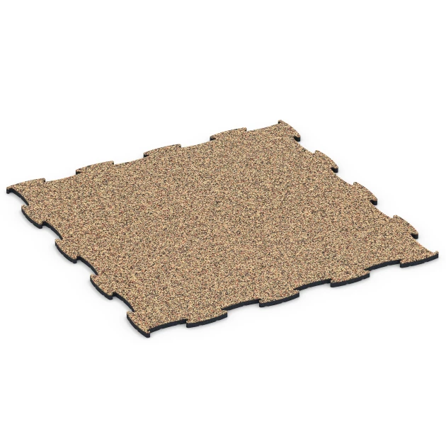 Messegulv klikflise von WARCO im Farbdesign Terrakotta mit den Abmessungen 97,1 x 97,1 x 1,8 cm | 0,94 m². Produktfoto von Artikel 6925 in der Aufsicht von schräg vorne.