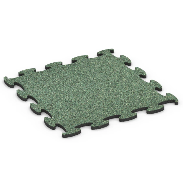 Fitness Active gulvflise von WARCO im Farbdesign Engelsk græs mit den Abmessungen 98 x 98 x 2,8 cm. Produktfoto von Artikel 6852 in der Aufsicht von schräg vorne.