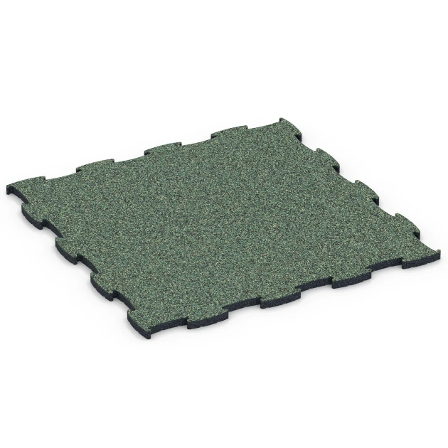 Fitness Active gulvflise von WARCO im Farbdesign Engelsk plæne mit den Abmessungen 97,1 x 97,1 x 2,8 cm | 0,94 m². Produktfoto von Artikel 6852 in der Aufsicht von schräg vorne.