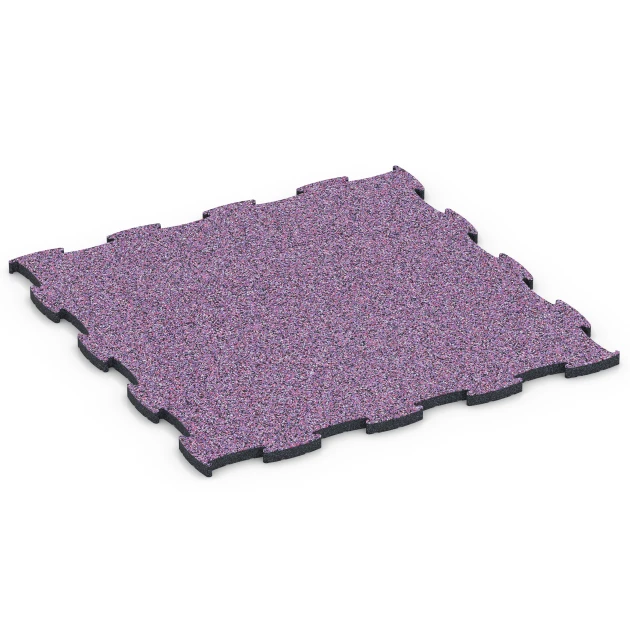 Fitness Active gulvflise von WARCO im Farbdesign Lavendel mit den Abmessungen 97,1 x 97,1 x 2,8 cm. Produktfoto von Artikel 6855 in der Aufsicht von schräg vorne.