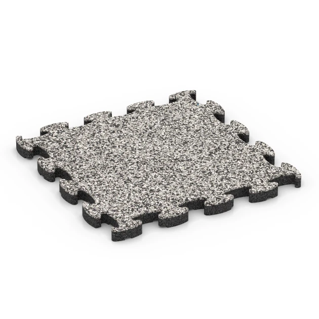 Stentæppe klikflise von WARCO im Farbdesign Grå granit mit den Abmessungen 30 x 30 x 1,8 cm. Produktfoto von Artikel 6815 in der Aufsicht von schräg vorne.