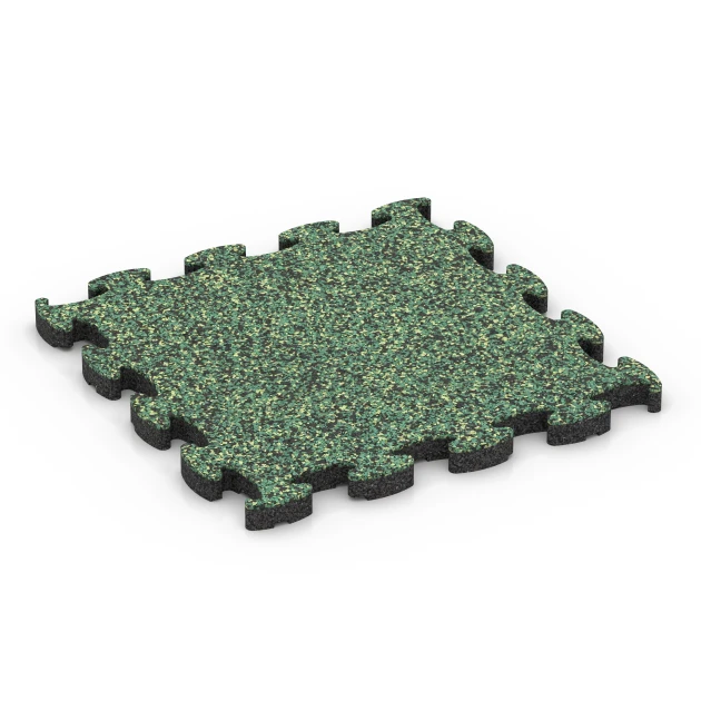 Stentæppe klikflise von WARCO im Farbdesign Engelsk græs mit den Abmessungen 30 x 30 x 1,8 cm. Produktfoto von Artikel 6816 in der Aufsicht von schräg vorne.