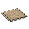 Stentæppe klikflise von WARCO im Farbdesign Rattan mit den Abmessungen 30 x 30 x 1,8 cm. Produktfoto von Artikel 6822 in der Aufsicht von schräg vorne.
