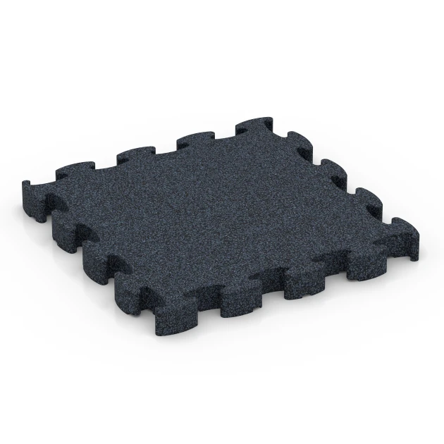 Fitness Premium træningsgulv von WARCO im Farbdesign Antracit mit den Abmessungen 28,9 x 28,9 x 2,8 cm. Produktfoto von Artikel 6959 in der Aufsicht von schräg vorne.