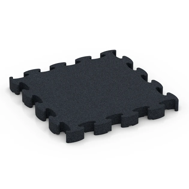 Fitness Premium studiegulv von WARCO im Farbdesign Antracit mit den Abmessungen 28,9 x 28,9 x 2,8 cm. Produktfoto von Artikel 6965 in der Aufsicht von schräg vorne.
