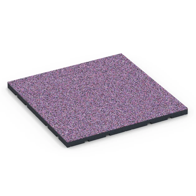 Udendørs træningsgulv von WARCO im Farbdesign Lavendel mit den Abmessungen 60 x 60 x 3 cm | 0,36 m². Produktfoto von Artikel 7137 in der Aufsicht von schräg vorne.