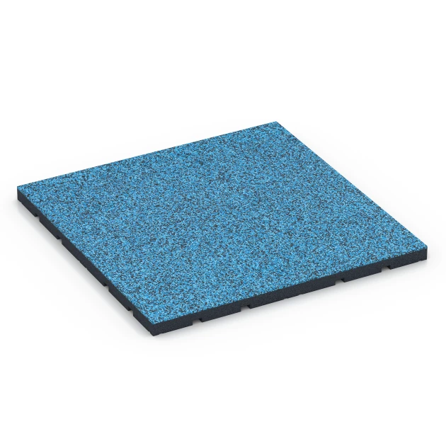 Udendørs træningsgulv von WARCO im Farbdesign Atlanterhav mit den Abmessungen 60 x 60 x 3 cm | 0,36 m². Produktfoto von Artikel 7139 in der Aufsicht von schräg vorne.