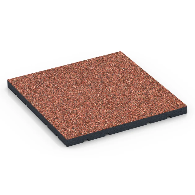Udendørs træningsgulv von WARCO im Farbdesign Etna mit den Abmessungen 60 x 60 x 4 cm | 0,36 m². Produktfoto von Artikel 7145 in der Aufsicht von schräg vorne.