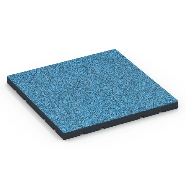 Udendørs træningsgulv von WARCO im Farbdesign Atlanterhav mit den Abmessungen 60 x 60 x 4 cm | 0,36 m². Produktfoto von Artikel 7148 in der Aufsicht von schräg vorne.