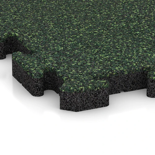 Detailaufnahme der Randausprägung von WARCO-Produkt 2851, Faldsikringsflise med puslesamling, Format 50 x 50 x 4 cm | 0,25 m², Farbe Engelsk græs.