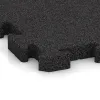Detailaufnahme der Randausprägung von WARCO-Produkt 4185, Gummibelægning til sport, Format 500 x 500 x 40 mm, Farbe Anthracite.