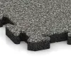 Detailaufnahme der Randausprägung von WARCO-Produkt 3462, Fitness Beskyttelsesmåtte, Format 1000 x 1000 x 40 mm, Farbe Grå Granit.