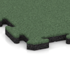 Detailaufnahme der Randausprägung von WARCO-Produkt 5299, Poolflise, Format 500 x 500 x 30 mm, Farbe Lysegrøn.