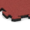 Detailaufnahme der Randausprägung von WARCO-Produkt 5295, Poolflise, Format 500 x 500 x 30 mm, Farbe Rose.