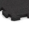 Detailaufnahme der Randausprägung von WARCO-Produkt 3330, Fitness Beskyttelsesmåtte HD, Format 1000 x 1000 x 30 mm, Farbe Anthracite.
