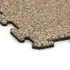 Detailaufnahme der Randausprägung von WARCO-Produkt 4237, Sportsplade 1,8 cm, Format 1000 x 1000 x 18 mm, Farbe Travertin.