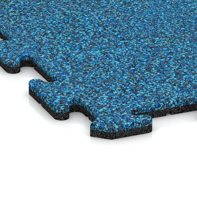 Detailaufnahme der Randausprägung von WARCO-Produkt 5955, Indoor-klikflise, Format 100 x 100 x 1,8 cm | 1,00 m², Farbe Atlantisk.