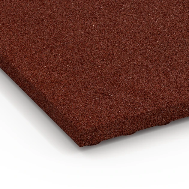 Detailaufnahme der Randausprägung von WARCO-Produkt 6647, Stallplatte, Format 100 x 50 x 4 cm, Farbe Murstenrød.