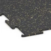 Detailaufnahme der Randausprägung von WARCO-Produkt 6454, Fitnessgulv Kompakt, Format 100 × 100 × 0,8 cm, Farbe Let Gul Sprøjtet.