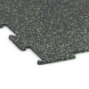 Detailaufnahme der Randausprägung von WARCO-Produkt 6459, Fitnessgulv Kompakt, Format 50 × 50 × 0,8 cm, Farbe Let Grøn Sprøjtet.
