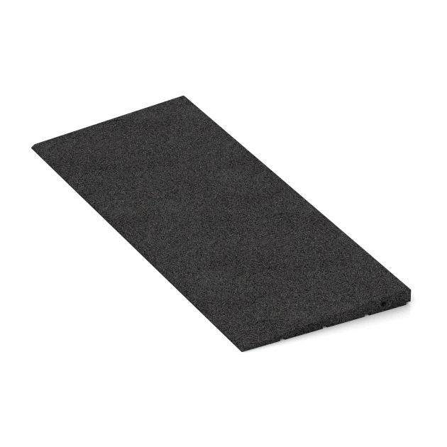 Detailaufnahme der Randausprägung von WARCO-Produkt 2348, Tærskelrampe 75 cm, Format 75 x 30 cm | 8 < 30 mm, Farbe Antracit.