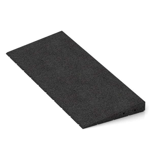 Detailaufnahme der Randausprägung von WARCO-Produkt 2508, Tærskelrampe 75 cm, Format 75 x 30 cm | 8 < 50 mm, Farbe Antracit.