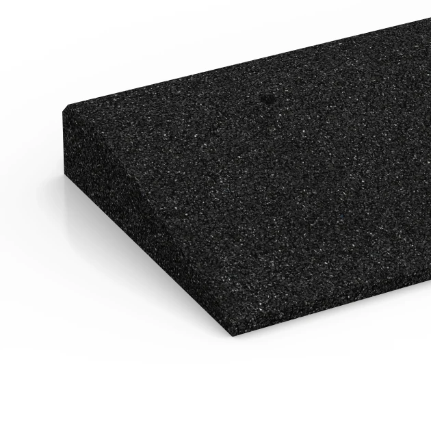 Detailaufnahme der Randausprägung von WARCO-Produkt 6599, Tærskelrampe, Format 100 × 25 cm | 1 < 6 cm, Farbe Antracit.
