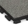 Detailaufnahme der Randausprägung von WARCO-Produkt 1431, Gangfliser Classic, Format 500 x 500 x 50 mm, Farbe Grå Granit.