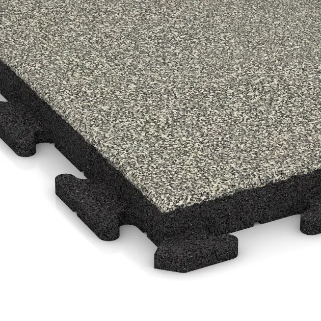 Detailaufnahme der Randausprägung von WARCO-Produkt 1432, Gangfliser Classic, Format 500 x 500 x 50 mm, Farbe Lys Granit.