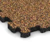 Detailaufnahme der Randausprägung von WARCO-Produkt 3852, Poolflise fugfri, Format 306 x 306 x 20 mm, Farbe Terra Cotta.