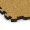 Detailaufnahme der Randausprägung von WARCO-Produkt 5990, Poolflise fugfri, Format 306 x 306 x 20 mm, Farbe Citrongul.