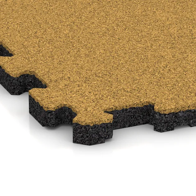 Detailaufnahme der Randausprägung von WARCO-Produkt 5990, Poolflise fugfri, Format 306 x 306 x 20 mm, Farbe Citrongul.