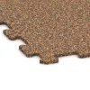 Detailaufnahme der Randausprägung von WARCO-Produkt 1023, Fitnessgulv Kompakt, Format 970 x 970 x 8 mm | 0,94 m, Farbe Terra Cotta.