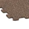 Detailaufnahme der Randausprägung von WARCO-Produkt 1024, Fitnessgulv Kompakt, Format 970 x 970 x 8 mm | 0,94 m, Farbe Bast & Bark.