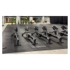 Detailaufnahme der Randausprägung von WARCO-Produkt 6191, Lejegulv Fitness Performance Elite, Format 15 × 20 m | 300 m², Farbe Antracit.