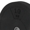 Detailaufnahme der Randausprägung von WARCO-Produkt 6085, Bumper Plate, Format 10 kg | ø 45,4 x 5,85 cm, Farbe Antracit.