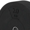 Detailaufnahme der Randausprägung von WARCO-Produkt 6087, Bumper plate, Format 20 kg | ø 45,4 x 11,38 cm, Farbe Antracit.