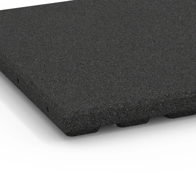 Detailaufnahme der Randausprägung von WARCO-Produkt 6186, Hundeliggemåtte, Format 50 x 50 x 4 cm, Farbe Antracit.