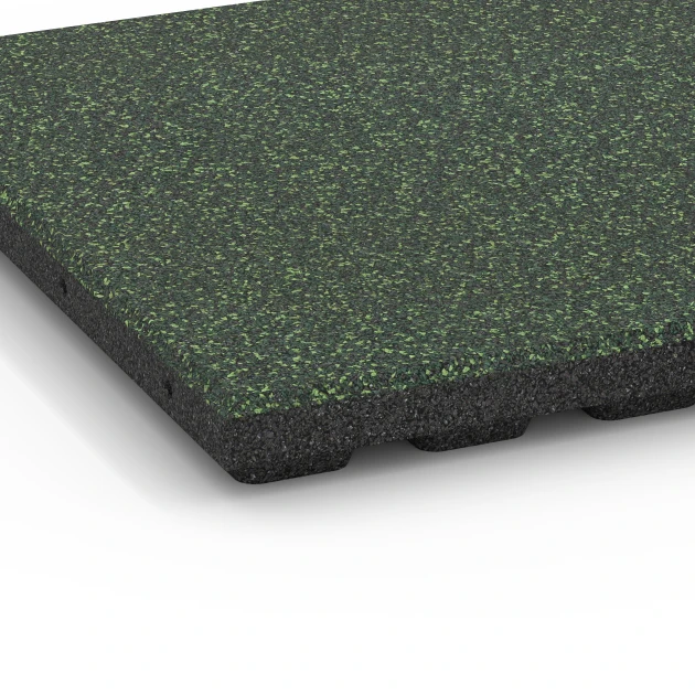 Detailaufnahme der Randausprägung von WARCO-Produkt 6424, Faldsikringsflise – 120 cm, Format 50 x 50 x 4 cm, Farbe Engelsk græs.