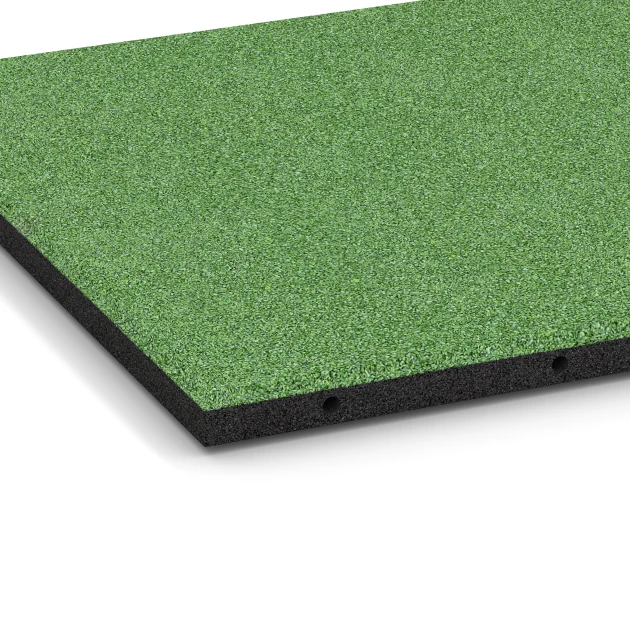 Detailaufnahme der Randausprägung von WARCO-Produkt 6184, Liggemåtte til hund, Format 50 x 50 x 3 cm | 0,25 m², Farbe Lindegrøn.