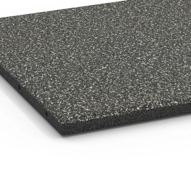 Detailaufnahme der Randausprägung von WARCO-Produkt 6413, Faldsikringsflise – 90 cm, Format 50 x 50 x 3 cm | 0,25 m², Farbe Mørkegrå granit.