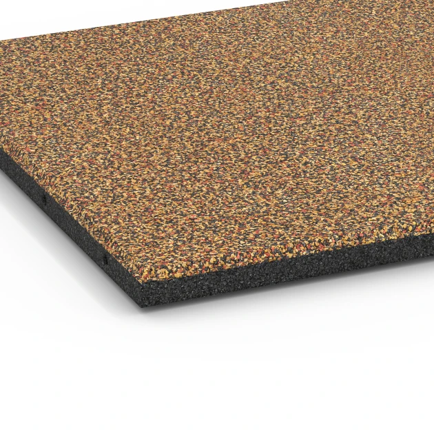 Detailaufnahme der Randausprägung von WARCO-Produkt 6416, Faldsikringsflise – 90 cm, Format 50 x 50 x 3 cm | 0,25 m², Farbe Terrakotta.