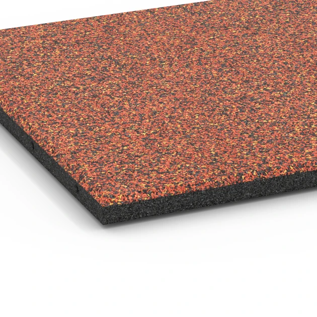 Detailaufnahme der Randausprägung von WARCO-Produkt 6417, Faldsikringsflise – 90 cm, Format 50 x 50 x 3 cm | 0,25 m², Farbe Etna.
