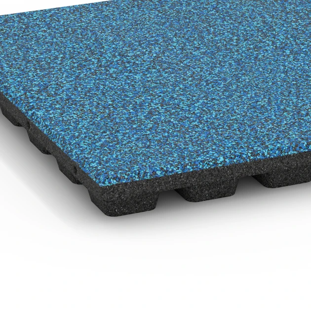 Detailaufnahme der Randausprägung von WARCO-Produkt 6438, Faldsikringsflise – 160 cm, Format 50 x 50 x 4,8 cm, Farbe Atlantisk.