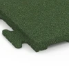 Detailaufnahme der Randausprägung von WARCO-Produkt 7054, Gummiflise Linea, Format 50 x 50 x 3 cm | 0,25 m², Farbe Græsgrøn.